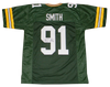 PRESTON SMITH AUTOGRAPHED SIGNED GREEN BAY PACKERS #91 GREEN JERSEY BECKETT