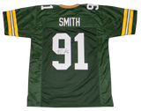 PRESTON SMITH AUTOGRAPHED SIGNED GREEN BAY PACKERS #91 GREEN JERSEY BECKETT