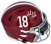 NICK SABAN AUTOGRAPHED ALABAMA CRIMSON TIDE SPEEDFLEX MIDI HELMET JSA