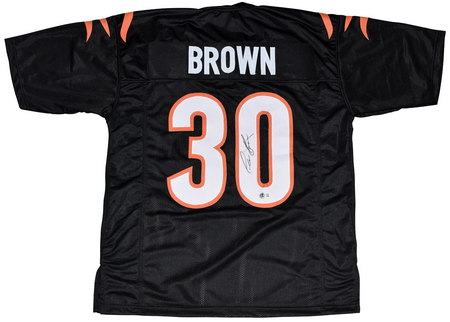 CHASE BROWN AUTOGRAPHED CINCINNATI BENGALS RAVE AUTHENTIC HELMET W/ WHO DEY