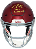 MAKAI LEMON SIGNED USC TROJANS AUTHENTIC SPEEDFLEX HELMET W/ 2025 BILETNIKOFF