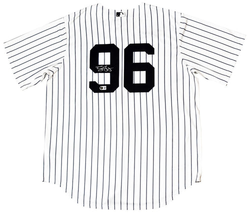 GEORGE LOMBARD JR AUTOGRAPHED NEW YORK YANKEES #96 NIKE JERSEY BECKETT