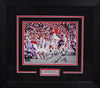 GABE RIVERA SIGNED TEXAS TECH RED RAIDERS 8x10 FRAMED PHOTO W/ SENOR SACK