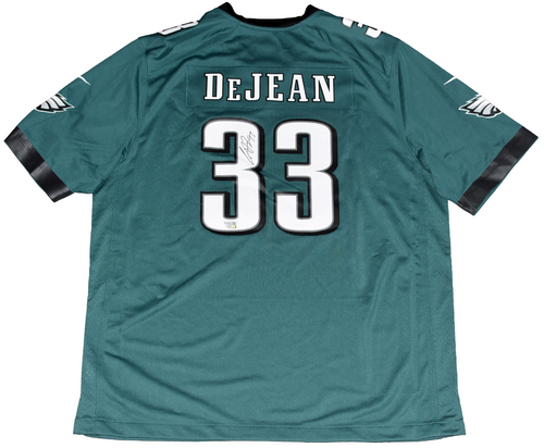 COOPER DEJEAN SIGNED PHILADELPHIA EAGLES #33 GREEN NIKE JERSEY FANATICS