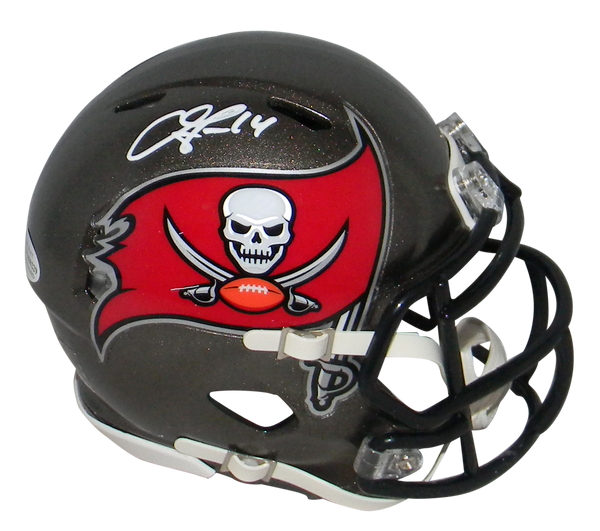 CHRIS GODWIN SIGNED TAMPA BAY BUCCANEERS SPEED MINI HELMET BECKETT