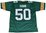 AJ HAWK AUTOGRAPHED GREEN BAY PACKERS #50 JERSEY BECKETT