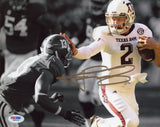 JOHNNY MANZIEL SIGNED TEXAS A&M AGGIES VS ALABAMA 8x10 PHOTO PSA/DNA