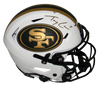 TREY LANCE SIGNED SAN FRANCISCO 49ERS LUNAR AUTHENTIC SPEEDFLEX HELMET BECKETT