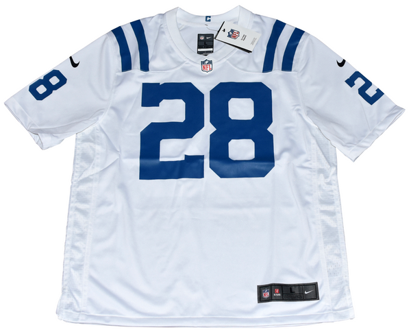 JONATHAN TAYLOR AUTOGRAPHED INDIANAPOLIS COLTS #28 WHITE NIKE JERSEY BECKETT