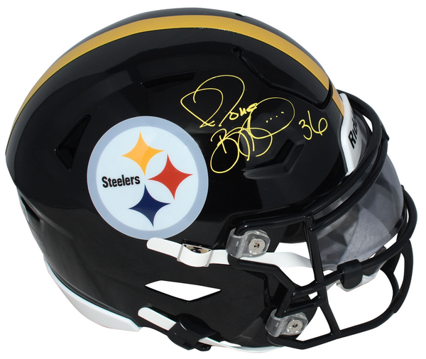 JEROME BETTIS SIGNED PITTSBURGH STEELERS SPEEDFLEX MIDI HELMET BECKETT