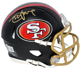 STEVE YOUNG SIGNED SAN FRANCISCO 49ERS RIVALRIES SPEED MINI HELMET BECKETT