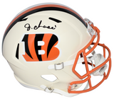 JA'MARR CHASE SIGNED CINCINNATI BENGALS RETRO FULL SIZE SPEED HELMET BECKETT