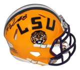 PATRICK QUEEN AUTOGRAPHED SIGNED LSU TIGERS SPEED MINI HELMET BECKETT