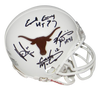 EARL CAMPBELL RICKY WILLIAMS VINCE YOUNG COLT McCOY SIGNED TEXAS MINI HELMET