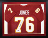 WALTER JONES SIGNED FLORIDA STATE SEMINOLES #76 FRAMED JERSEY JSA