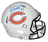 JUSTIN FIELDS AUTOGRAPHED SIGNED CHICAGO BEARS WHITE FULL SIZE HELMET BECKETT