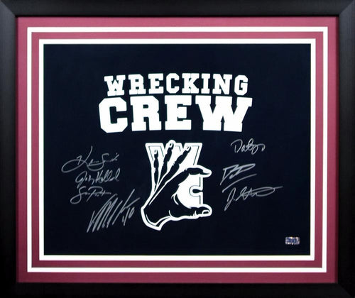 VON MILLER DAT NGUYEN SIGNED TEXAS A&M AGGIES WRECKING CREW 16x20 FRAMED PHOTO