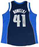 DIRK NOWITZKI AUTOGRAPHED DALLAS MAVERICKS #41 MITCHELL & NESS JERSEY FANATICS