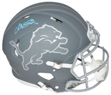 AMON-RA ST BROWN SIGNED DETROIT LIONS SLATE AUTHENTIC SPEED HELMET BECKETT
