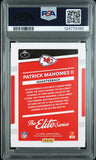 PATRICK MAHOMES SIGNED 2017 PANINI DONRUSS ELITE SERIES RC PSA GEM 10 AUTO 10