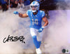 AMON-RA ST BROWN AUTOGRAPHED DETROIT LIONS SMOKE 8x10 PHOTO BECKETT