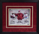 CHARLIE WARD CHRIS WEINKE BOBBY BOWDEN SIGNED FLORIDA STATE 8x10 FRAMED PHOTO