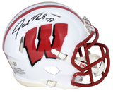 JOE THOMAS AUTOGRAPHED WISCONSIN BADGERS SPEED MINI HELMET JSA