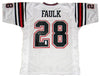 MARSHALL FAULK SIGNED AUTOGRAPHED SAN DIEGO STATE AZTECS #28 WHITE JERSEY JSA