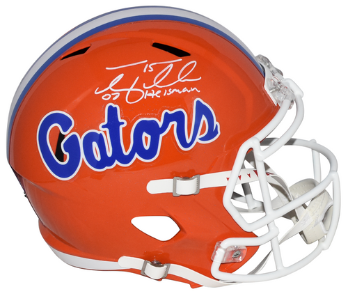 TIM TEBOW AUTOGRAPHED FLORIDA GATORS FULL SIZE SPEED HELMET W/ 07 HEISMAN