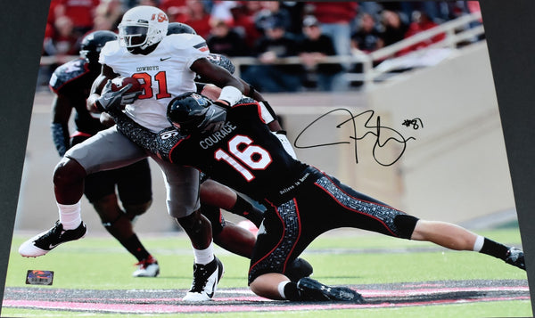 JUSTIN BLACKMON SIGNED OKLAHOMA STATE COWBOYS 16x20 PHOTO FANATICS