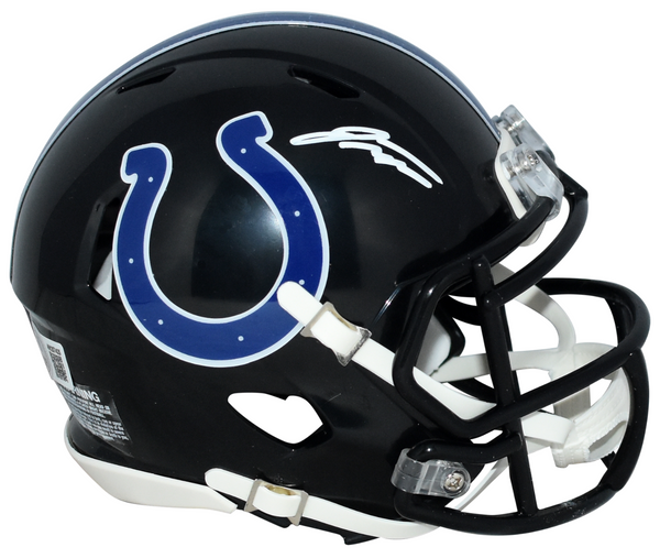 JONATHAN TAYLOR SIGNED INDIANAPOLIS COLTS BLACK SPEED MINI HELMET BECKETT
