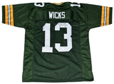 DONTAYVION WICKS SIGNED AUTOGRAPHED GREEN BAY PACKERS #13 JERSEY JSA