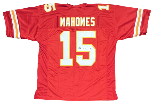 KANSAS CITY CHIEFS PATRICK MAHOMES SIGNED AUTOGRAPHED #15 RED JERSEY BECKETT