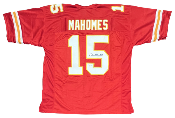 KANSAS CITY CHIEFS PATRICK MAHOMES SIGNED AUTOGRAPHED #15 RED JERSEY BECKETT