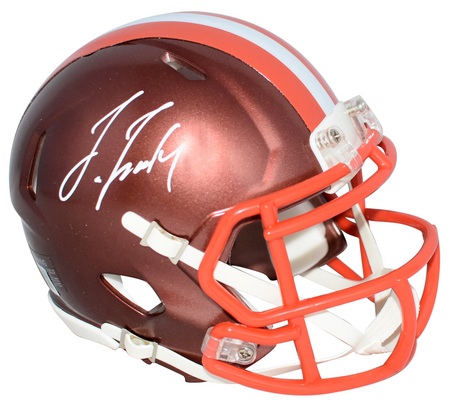 JERRY JEUDY AUTOGRAPHED DENVER BRONCOS ECLIPSE SPEED MINI HELMET BECKETT