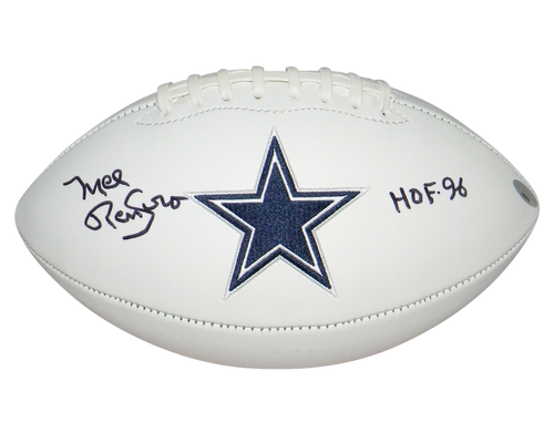 MEL RENFRO AUTOGRAPHED SIGNED DALLAS COWBOYS WHITE LOGO FOOTBALL TRISTAR