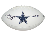 MEL RENFRO AUTOGRAPHED SIGNED DALLAS COWBOYS WHITE LOGO FOOTBALL TRISTAR