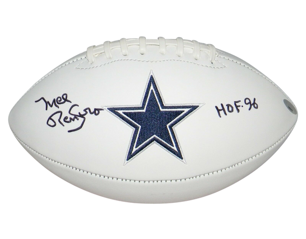 MEL RENFRO AUTOGRAPHED SIGNED DALLAS COWBOYS WHITE LOGO FOOTBALL TRISTAR