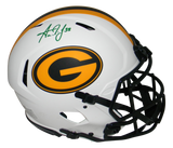 AARON JONES SIGNED GREEN BAY PACKERS LUNAR SPEED AUTHENTIC HELMET BECKETT
