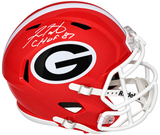 FRAN TARKENTON SIGNED GEORGIA BULLDOGS FULL SIZE SPEED HELMET BECKETT