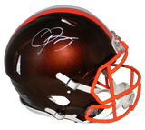 ODELL BECKHAM JR AUTOGRAPHED CLEVELAND BROWNS FLASH AUTHENTIC SPEED HELMET BAS