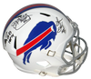 JIM KELLY THURMAN THOMAS ANDRE REED SIGNED BUFFALO BILLS F/S SPEED HELMET JSA