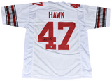 AJ HAWK AUTOGRAPHED OHIO STATE BUCKEYES #47 WHITE JERSEY BECKETT