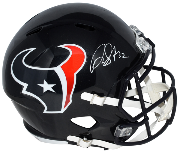 DAVID MONTGOMERY AUTOGRAPHED HOUSTON TEXANS FULL SIZE SPEED HELMET BECKETT