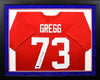 FORREST GREGG AUTOGRAPHED SMU MUSTANGS #73 FRAMED JERSEY COA