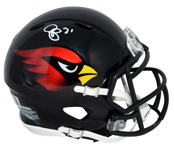 PATRICK PETERSON SIGNED ARIZONA CARDINALS BLACK SPEED MINI HELMET BECKETT