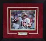 CHRIS WEINKE SIGNED FLORIDA STATE SEMINOLES 8x10 FRAMED PHOTO W/ 2000 HEISMAN
