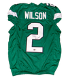 ZACH WILSON AUTOGRAPHED SIGNED NEW YORK JETS #2 GREEN JERSEY BECKETT