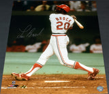 LOU BROCK SIGNED AUTOGRAPHED ST LOUIS CARDINALS 16x20 PHOTO COA