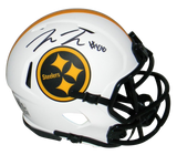 PAT FREIERMUTH SIGNED PITTSBURGH STEELERS LUNAR SPEED MINI HELMET BECKETT